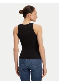 Calvin Klein Jeans Top Monologo J20J225301 Czarny Slim Fit. Kolor: czarny. Materiał: bawełna