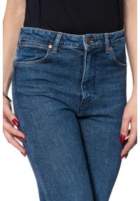 Wrangler - WRANGLER RETRO-STRAIGHT DAMSKIE SPODNIE JEANSOWE DEEP OCEAN W238WB86X. Styl: retro #4