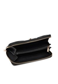 Guess Duży Portfel Damski Idra Slg SWGG81 57146 Czarny. Kolor: czarny. Materiał: skóra