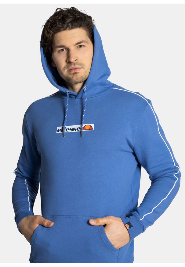 Bluza z kapturem męska Ellesse Viridus Regular Fit Niebieski. Typ kołnierza: kaptur. Kolor: niebieski. Wzór: kolorowy. Sezon: lato. Styl: street