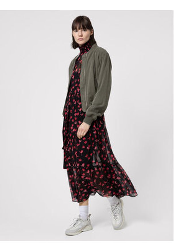 Hugo Kurtka bomber Agesa-1 50449569 Zielony Regular Fit. Kolor: zielony. Materiał: lyocell