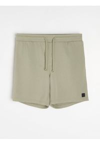 Sinsay - Szorty dresowe z wiązaniem - zielony. Kolor: zielony. Materiał: dresówka #1