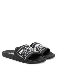 Versace Jeans Couture Klapki 79YA3SQ3 ZSC22 899 Czarny. Kolor: czarny #6