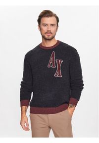 Armani Exchange Sweter 6RZM2B ZM3GZ 1510 Granatowy Regular Fit. Kolor: niebieski. Materiał: syntetyk #1