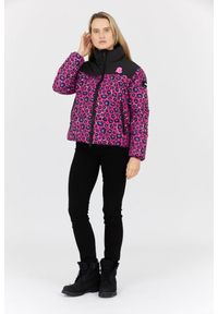 Invicta - INVICTA Różowa kurtka damska w cętki, Rozmiar XS. Kolor: różowy #3