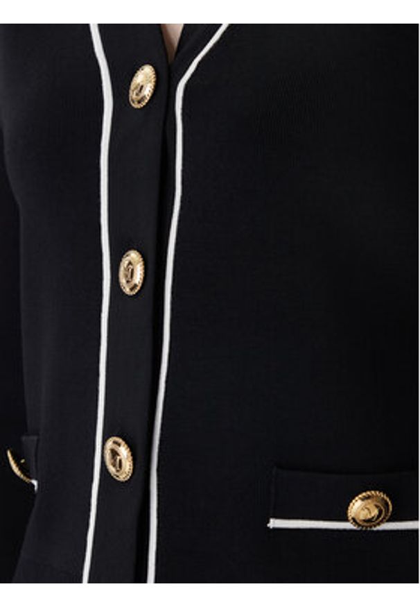 Marciano Guess Kardigan 6RGR02 5905Z Czarny Classic Fit. Kolor: czarny. Materiał: wiskoza