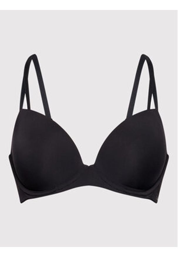Calvin Klein Underwear Biustonosz push-up 000QF6016E Czarny. Kolor: czarny. Materiał: syntetyk. Rodzaj stanika: push-up