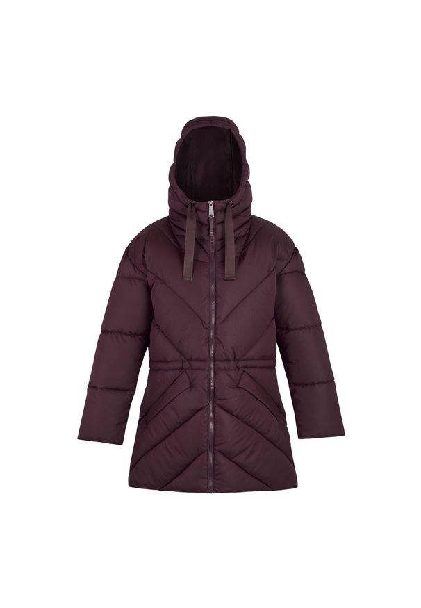 Regatta - Pikowana Kurtka Ocieplana Damska Rusey. Kolor: fioletowy. Materiał: puch. Sport: turystyka piesza