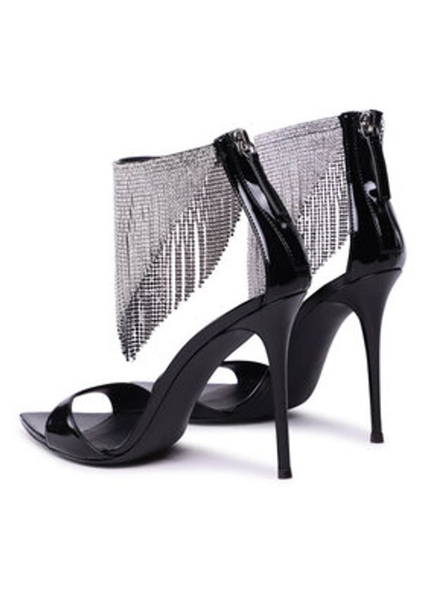 Giuseppe Zanotti - GIUSEPPE ZANOTTI Sandały E300033 Czarny. Kolor: czarny. Materiał: skóra