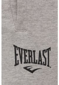 EVERLAST - Everlast Spodnie męskie kolor szary z nadrukiem. Kolor: szary. Materiał: dzianina. Wzór: nadruk