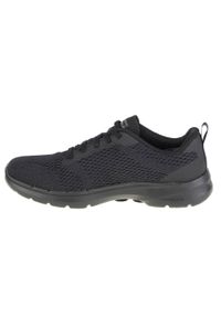 skechers - Buty sportowe Sneakersy damskie, Skechers Go Walk 6 - Bold Vision. Kolor: czarny. Sport: turystyka piesza