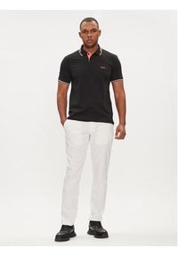 BOSS - Boss Polo Paul 50506193 Czarny Slim Fit. Typ kołnierza: polo. Kolor: czarny. Materiał: bawełna