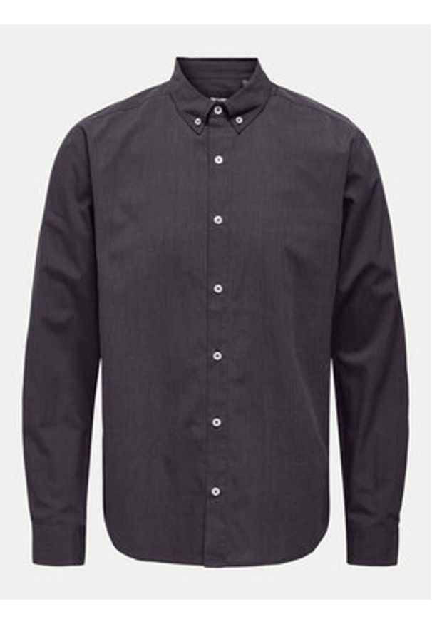 Only & Sons Koszula Pete 22033255 Granatowy Regular Fit. Kolor: niebieski. Materiał: bawełna