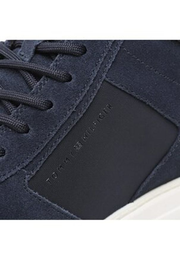 TOMMY HILFIGER - Tommy Hilfiger Sneakersy Core Mix Suede Hybrid Boot FM0FM04596 Granatowy. Kolor: niebieski. Materiał: zamsz, skóra