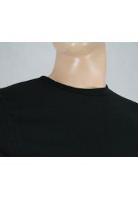 Czarny T-shirt (Koszulka) - Długi Rękaw, Longsleeve - 100% BAWEŁNA - Brave Soul, Męski. Okazja: na co dzień. Kolor: czarny. Materiał: bawełna. Długość rękawa: długi rękaw. Długość: długie. Styl: casual