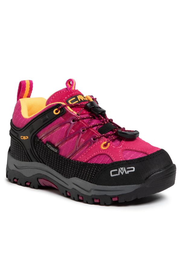 Trekkingi CMP Kids Rigel Low Trekking Shoes Wp 3Q54554 Bouganville/Goji 06HE. Kolor: różowy. Materiał: materiał