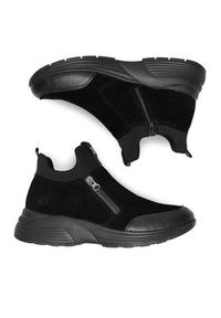 Remonte Botki D6676-03 Czarny. Kolor: czarny. Materiał: skóra #4