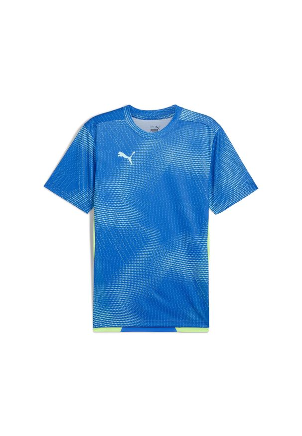 Puma - Męska koszulka individualFINAL PUMA Bluemazing Fizzy Apple Blue Yellow. Kolor: żółty, niebieski, wielokolorowy