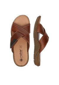 Rieker Klapki CEO-22089-24 Brązowy. Kolor: brązowy. Materiał: skóra #2