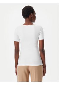 TOMMY HILFIGER - Tommy Hilfiger T-Shirt WW0WW37866 Écru Slim Fit. Materiał: wiskoza #5