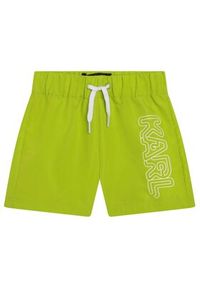 Karl Lagerfeld Kids Szorty kąpielowe Z90049 Zielony Regular Fit. Kolor: zielony. Materiał: syntetyk #3
