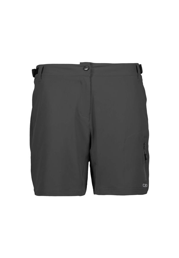 Szorty damskie z wewnętrzną dzianinową bielizną CMP Free. Kolor: brązowy, szary, wielokolorowy. Materiał: dzianina. Długość: krótkie. Sport: kolarstwo