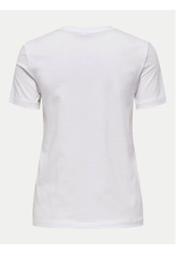only - ONLY T-Shirt Kita 15332698 Biały Regular Fit. Kolor: biały. Materiał: bawełna