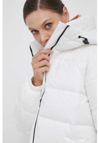 Calvin Klein Jeans kurtka damska kolor biały zimowa. Kolor: biały. Materiał: włókno. Sezon: zima #4