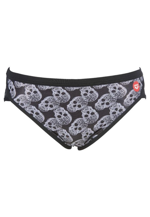 Kąpielówki slipy męskie na basen Arena Crazy Pop Skulls Brief. Kolor: czarny, biały, wielokolorowy