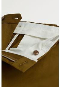 Mango Man - Spodnie Dublin. Kolor: brązowy. Materiał: tkanina, bawełna, materiał, elastan. Wzór: gładki #2