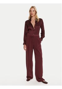 Marella Spodnie materiałowe Vanto 2523136065 Bordowy Regular Fit. Kolor: czerwony. Materiał: syntetyk #5