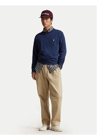 Polo Ralph Lauren Bluza 710916689017 Granatowy Regular Fit. Typ kołnierza: polo. Kolor: niebieski. Materiał: bawełna #5