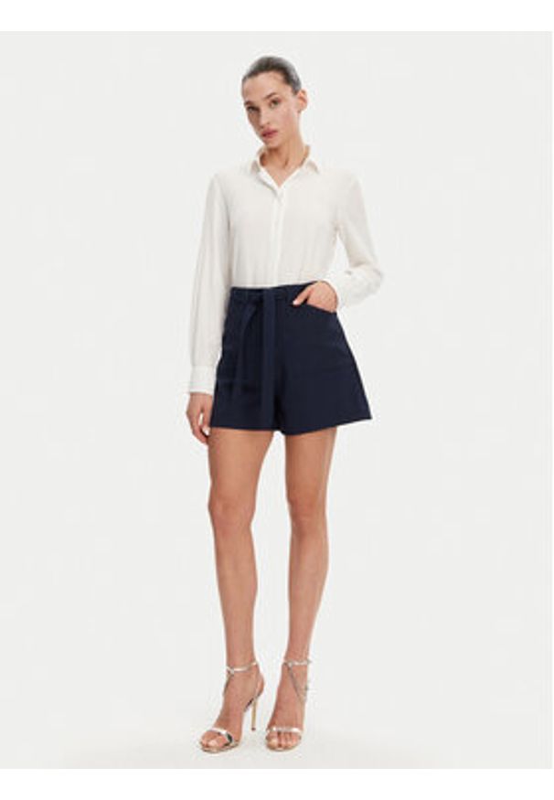 Guess Szorty materiałowe W5GD0I WH9Y2 Granatowy Loose Fit. Kolor: niebieski. Materiał: syntetyk