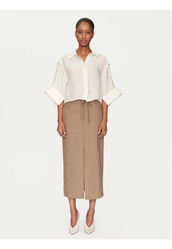 Day Birger et Mikkelsen - DAY BIRGER ÉT MIKKELSEN Koszula Eleanor DAY65243675 Beżowy Loose Fit. Kolor: beżowy. Materiał: wiskoza