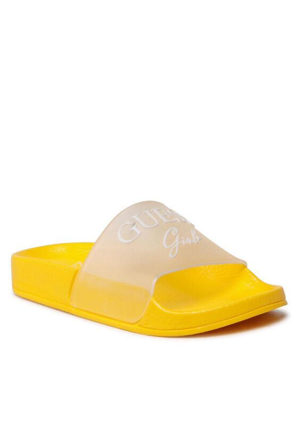 Guess Klapki Dina FI6DIN ELE19 Żółty. Kolor: żółty. Materiał: syntetyk