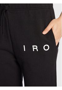 IRO Spodnie dresowe Maricka AR270 Czarny Regular Fit. Kolor: czarny. Materiał: bawełna, dresówka #5