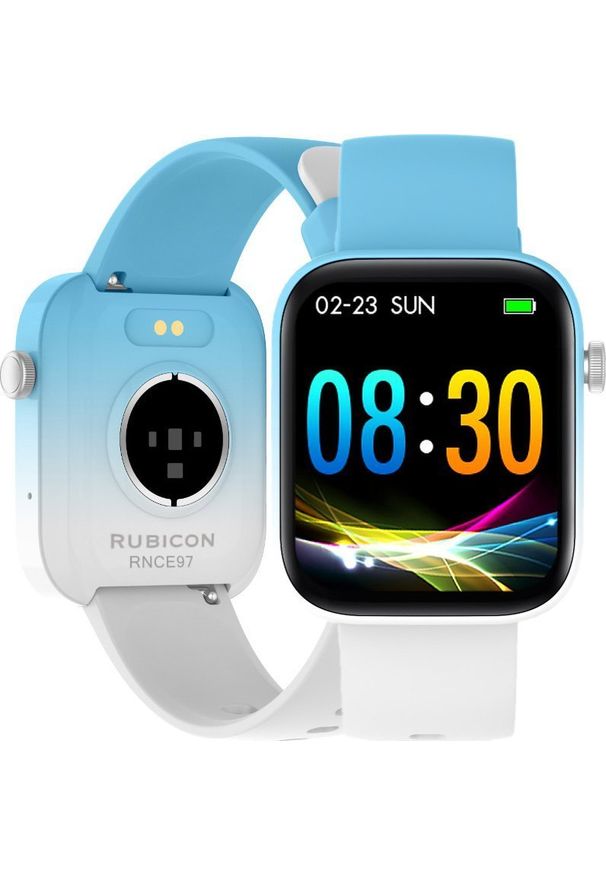 Smartwatch Rubicon Zegarek SMARTWATCH Rubicon RNCE97 light blue/white. Rodzaj zegarka: smartwatch