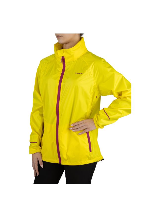 Kurtka przeciwdeszczowa damska Viking Rainier Lady. Kolor: żółty. Sport: turystyka piesza