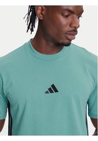 Adidas - adidas T-Shirt Essentials 3-Stripes JX0732 Turkusowy Regular Fit. Kolor: turkusowy. Materiał: bawełna #5