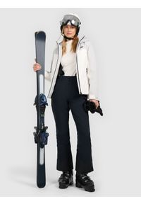 4f - 4F Spodnie narciarskie membrana 10000 damskie - czarne M. Stan: podwyższony. Kolor: czarny. Materiał: materiał. Wzór: gładki. Sezon: zima. Sport: narciarstwo #1