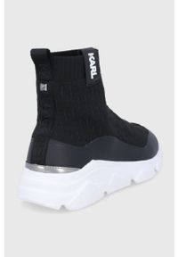 Karl Lagerfeld Buty KL51651.Black.Knit kolor czarny. Nosek buta: okrągły. Kolor: czarny. Materiał: guma #3