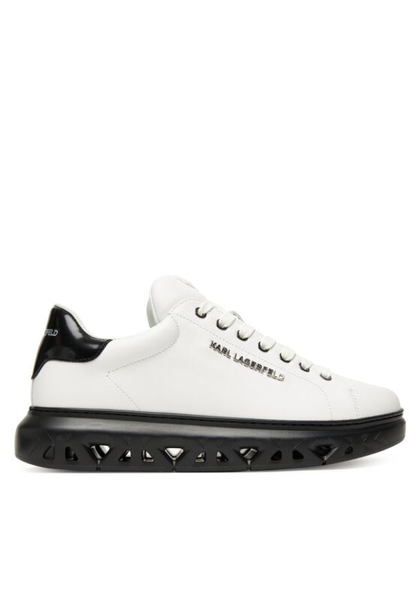 Karl Lagerfeld - KARL LAGERFELD Sneakersy KL54519A Biały. Kolor: biały. Materiał: skóra