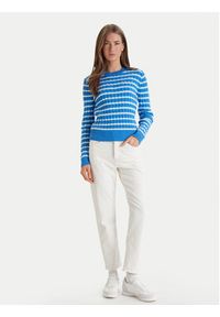 TOMMY HILFIGER - Tommy Hilfiger Sweter WW0WW47644 Niebieski Regular Fit. Kolor: niebieski. Materiał: bawełna #5