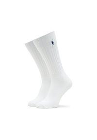 Polo Ralph Lauren Skarpety Wysokie Męskie 449876014003 Biały. Kolor: biały. Materiał: bawełna