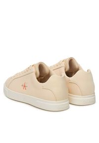 Calvin Klein Sneakersy Low Pro Cups Lth Ml HW0HW03146 Beżowy. Kolor: beżowy. Materiał: skóra #4