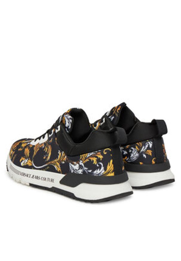 Versace Jeans Couture Sneakersy 78YA3SA1 Czarny. Kolor: czarny. Materiał: materiał