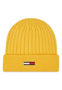 Tommy Jeans Czapka Flag AW0AW14075 Żółty. Kolor: żółty. Materiał: bawełna, materiał #1