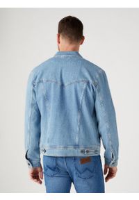 Wrangler - WRANGLER AUTHENTIC JACKET MĘSKA KURTKA JEANSOWA JEANS LOGO Jacket Empire W410EL44L. Materiał: jeans