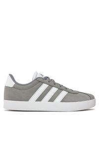 Adidas - adidas Sneakersy Vl Court 3.0 K ID6314 Szary. Kolor: szary. Materiał: zamsz, skóra