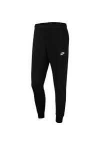 Spodnie męskie Nike NSW Club Jogger FT czarne BV2679 010. Kolor: czarny. Materiał: bawełna, materiał